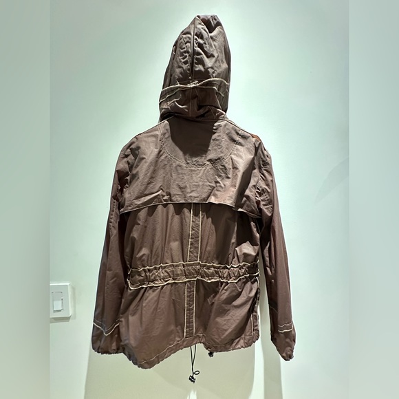 Bottega Veneta NWT Brown Waxed Hooded Anorak Jacket - Size 50R/M - Picture 2 of 8
